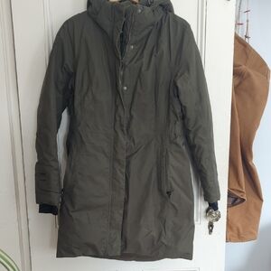 Women's Olive Hooded Parka